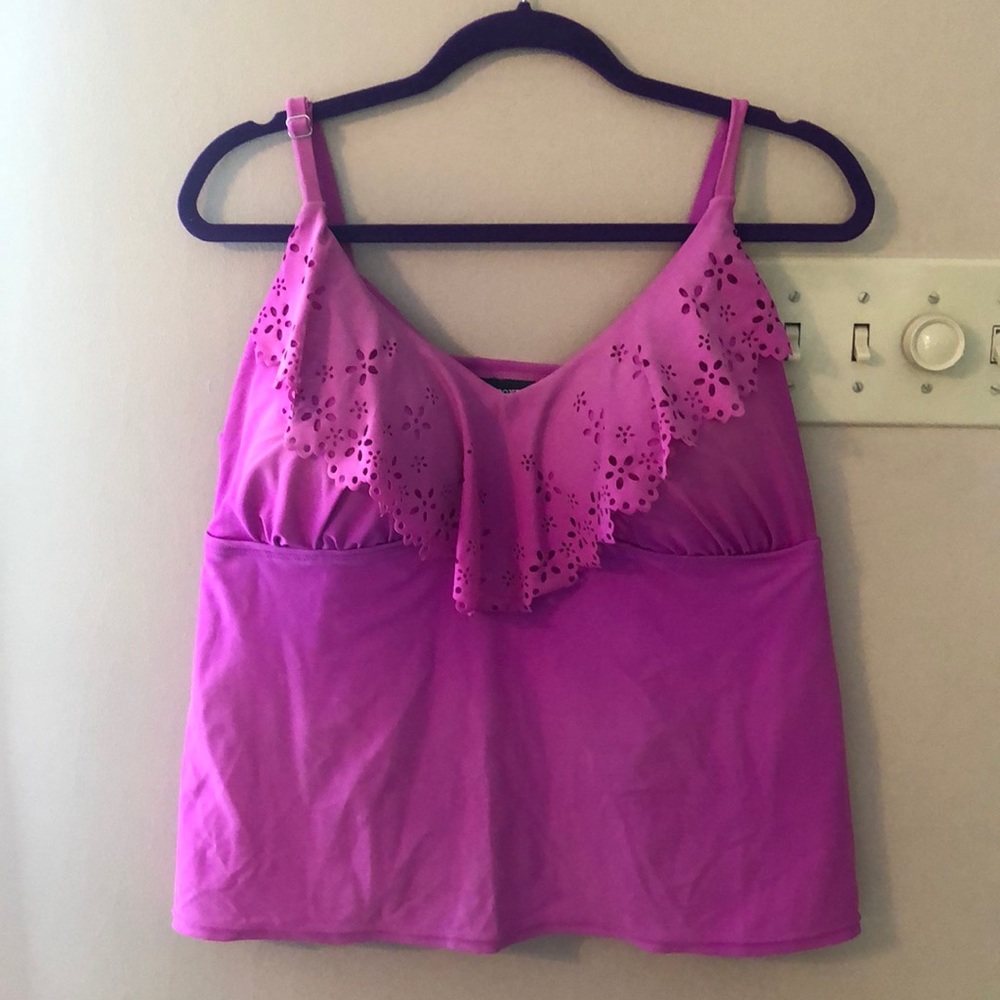 Pink swimsuit top